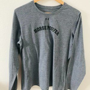 Women's Under Armour Shirt, Grey, Sz XL, Long Sleeve, Athletic Wear, Sport, NWOT
